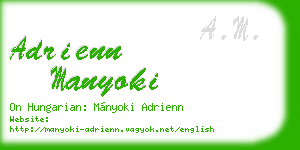 adrienn manyoki business card