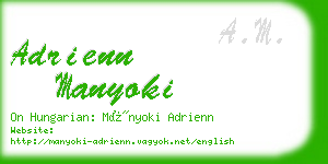 adrienn manyoki business card